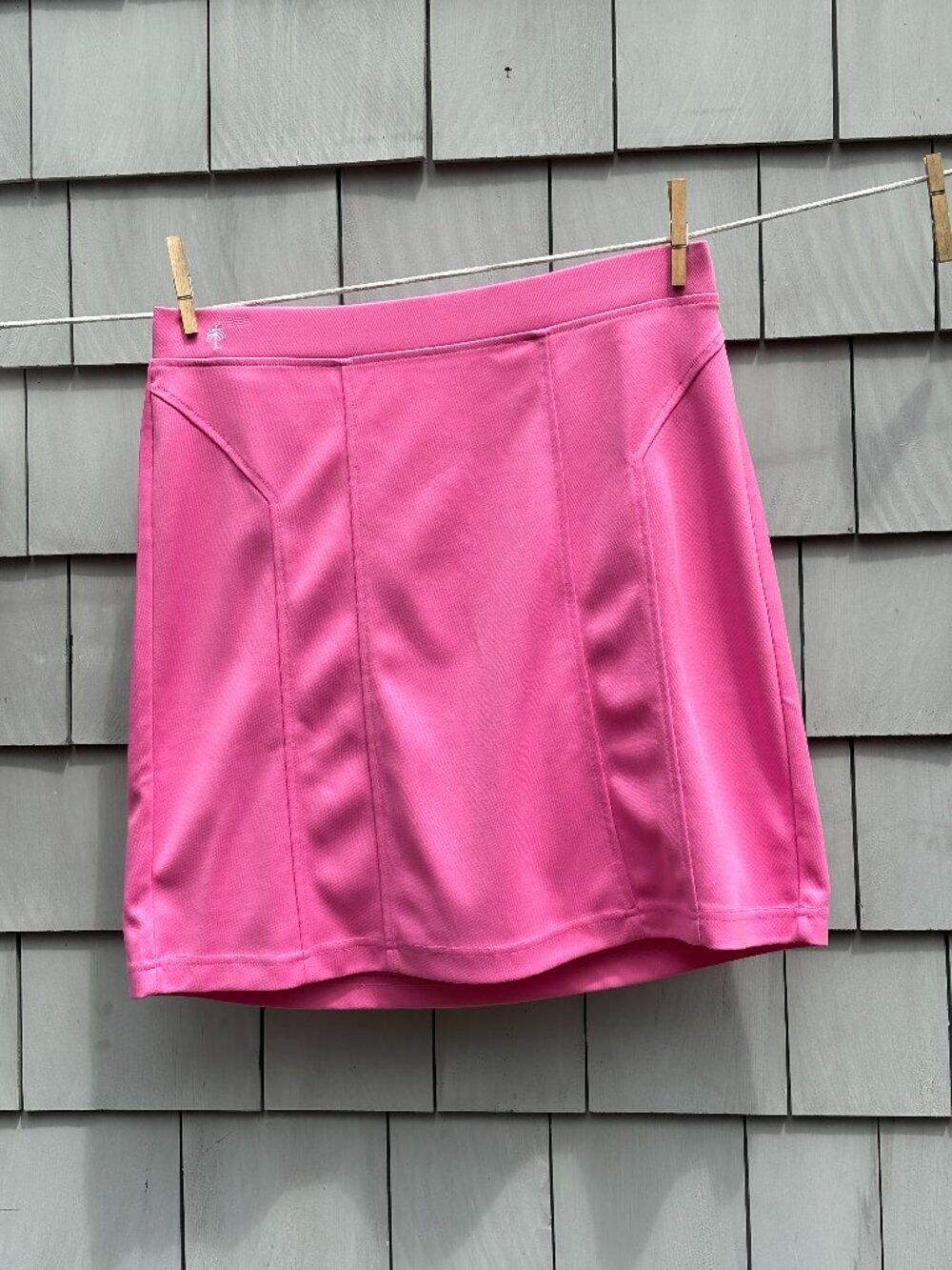 Lilly Pulitzer Pink Palm Tree Logo Skirt Size M Like New